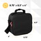 Superio Insulated Lunch Bag with Containers, Thermal Lined Lunch Box, Black